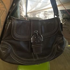 coach signature  shoulder bag